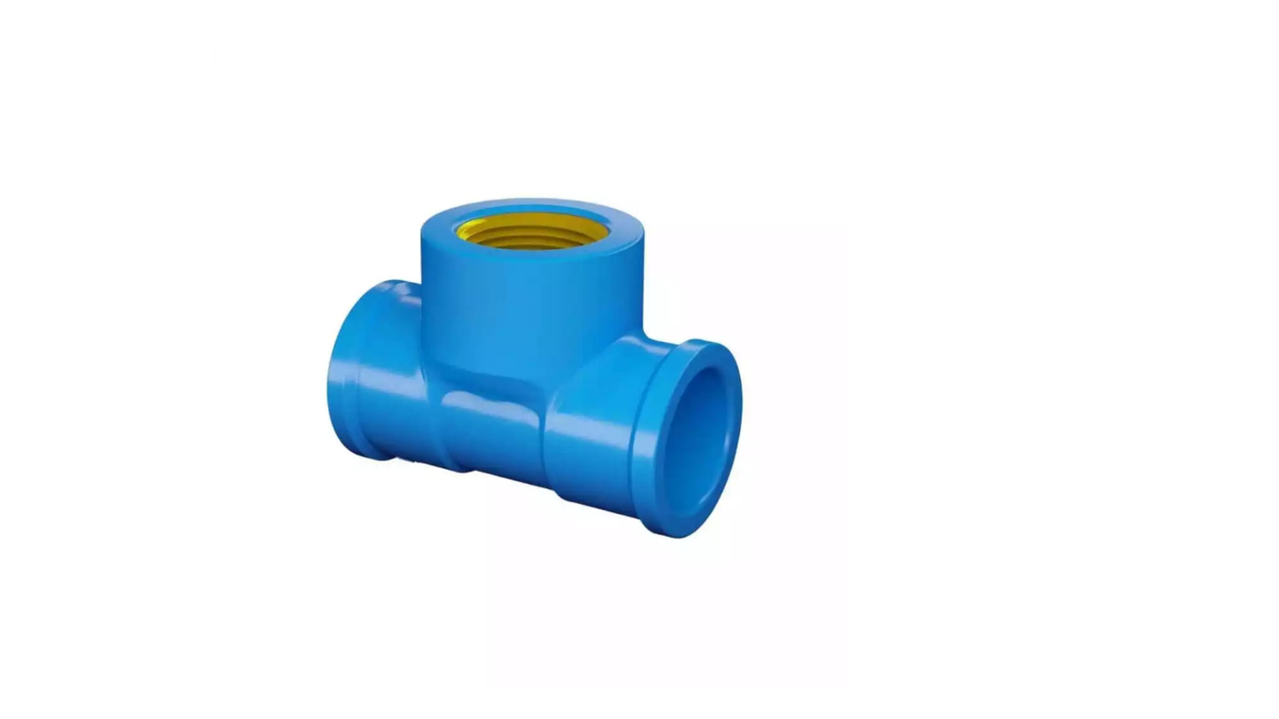 Kit 2 Te Soldável c/ Rosca 25x3/4" Bucha de Latão - Fortlev