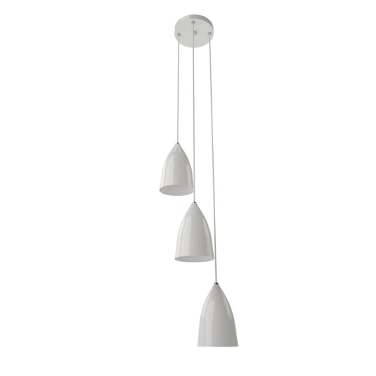 Pendente Para Sala Branco 3 Lâmpadas Luce OR051 Orluce - Federalle Express