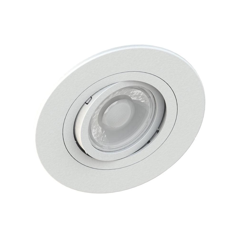 Spot Embutir Redondo Face Plana Ar70 Gu10 Save Energy Branco - Federalle Express