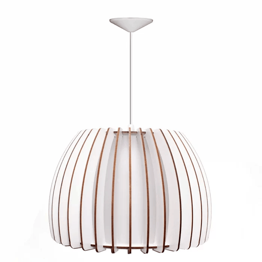 Pendente Bari Mini Branco Ilux E27 Bivolt Tabaco - Federalle Express